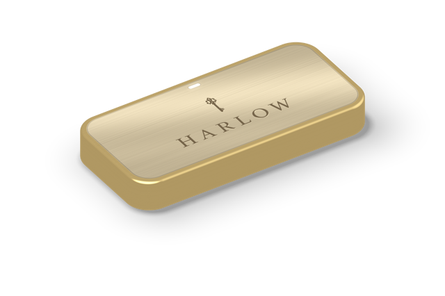 The Harlow badge